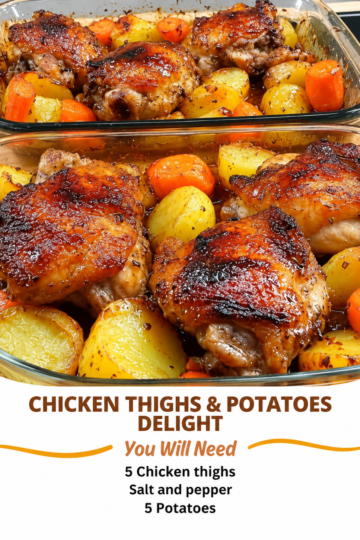 One Pan Chicken Thighs and Potatoes (Crispy Sheet Pan Dinner)