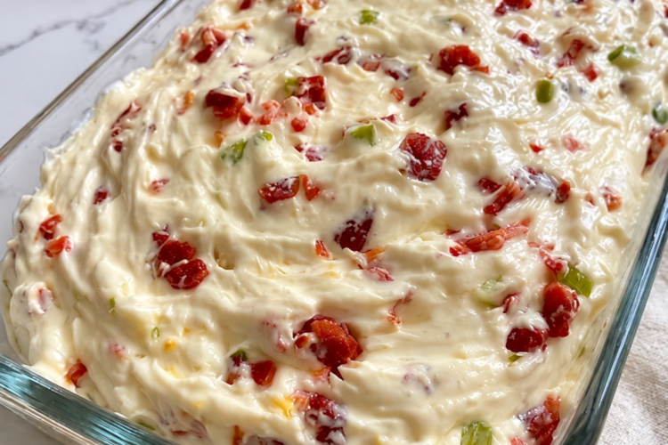 Creamy, savory, and sweet-tart, with crisp bacon and green onion on top