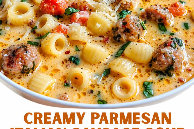 Easy Creamy Italian Sausage Pasta Soup Recipe (One Pot, Ready In 30 Minutes)
