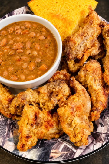 Southern Fried Squirrel Recipe With Pinto Beans & Cornbread (Crispy, Tender & Country Classic)
