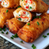 Easy Crispy Crab Egg Rolls Recipe (Homemade Crab Rangoon Egg Rolls)