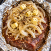 Easy Baked Ground Beef & Onions Recipe (Foil Pack Hamburger Steak)