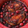 Slow Cooker 4-Ingredient Cranberry Balsamic Pork Chops Recipe (Fork Tender & Sweet-Tart)