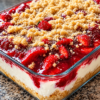 Easy Strawberry Cheesecake Dump Cake