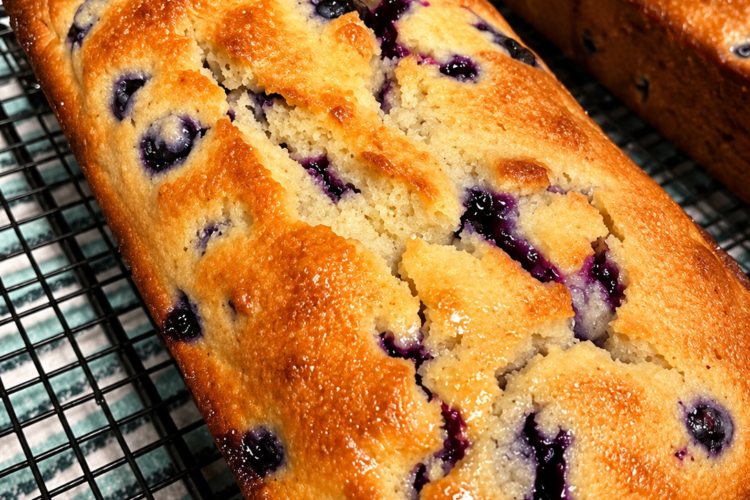 Easy Homemade Blueberry Bread Recipe (Moist, Tender & Bursting With Berries)