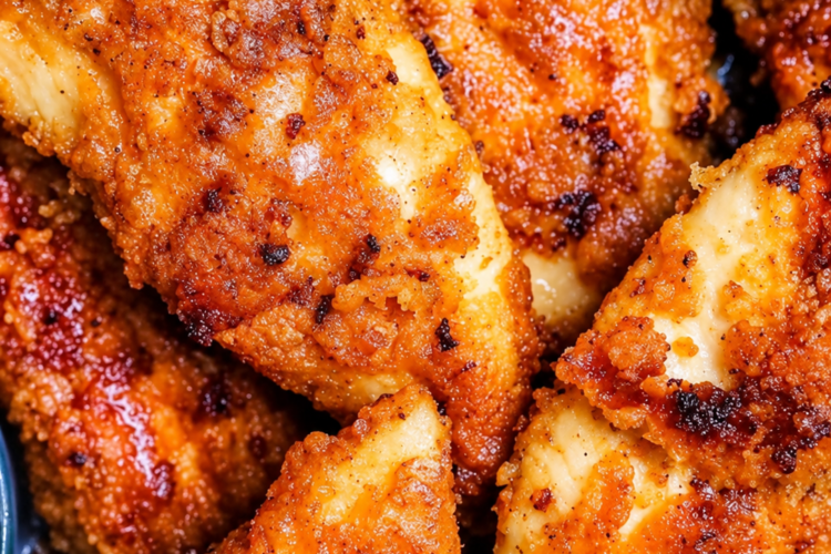 Crispy oven-fried buttermilk chicken with a shatteringly golden crust.
