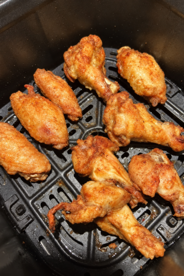 Crispy Air Fryer Chicken Wings Recipe (No Breading, Super Crispy Skin)