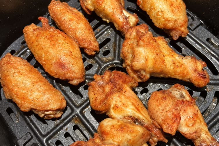 Crispy Air Fryer Chicken Wings Recipe (No Breading, Super Crispy Skin)