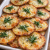 Oven Baked Parmesan Rosemary Potato Wafers