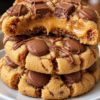Easy Peanut Butter Caramel Reese's Cookies (No Flour Recipe)
