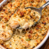 Easy Swiss Chicken Casserole Recipe (5 Ingredient Old Fashioned Bake)