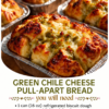 Biscuit pull-apart bread with melted cheese and roasted green chiles.