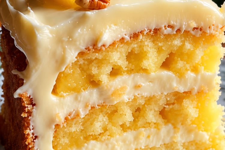 Easy Pineapple Poke Cake Recipe With Cream Cheese Frosting