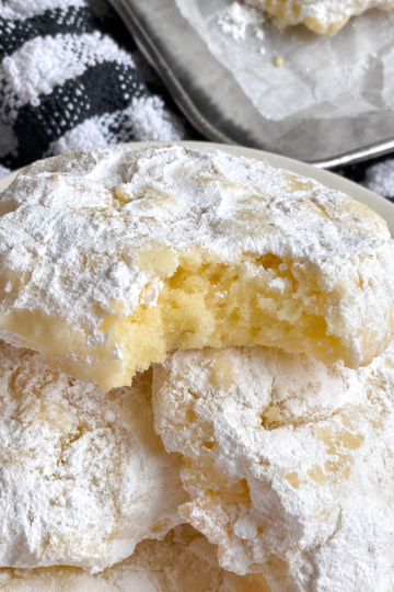 Classic Lemon Snowball Cookies Recipe (Buttery, Soft & Powdered Sugar Coated)
