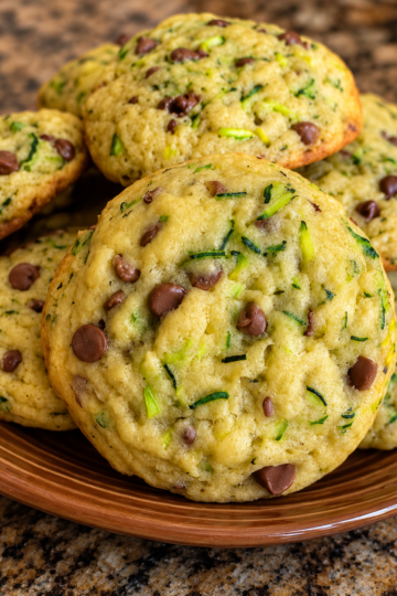 Easy Soft Zucchini Chocolate Chip Cookies Recipe (Moist & Cake-Like)