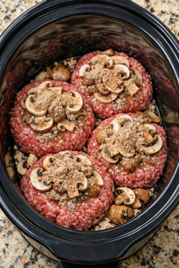 Easy Slow Cooker Salisbury Steak Recipe