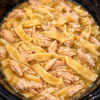 Slow Cooker 4-Ingredient Amish Chicken and Noodles
