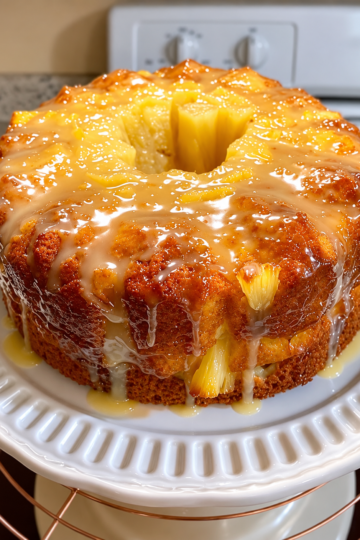 Moist Pineapple Pound Cake Recipe (Old Fashioned Bundt Cake)